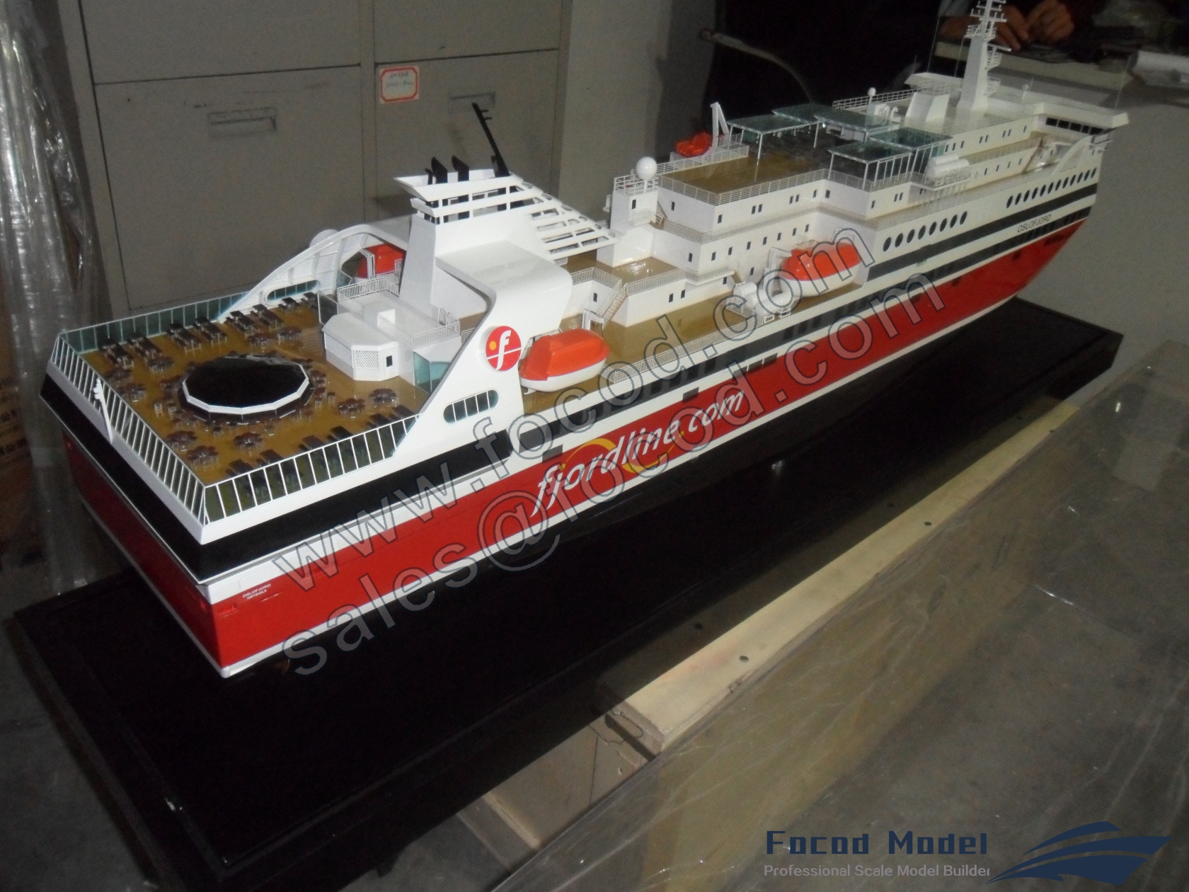 custom made model of 134m Ferry